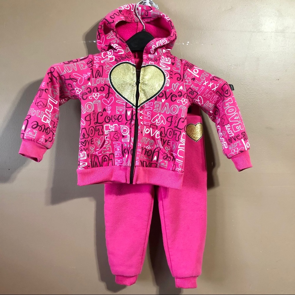 New Chic Baby Girl Size 24M Jacket & Pants Set